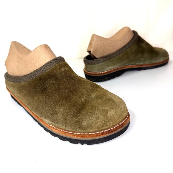 Simple Shoes - SIMPLE Suede Leather Clog Womens 9 Comfort Outdoors Camping Cabin Granola Hippie